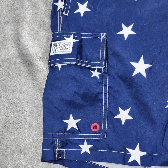 Polo Ralph Lauren Swim Trunks Mens Small American Flag Stars Stripes USA Patriot - Picture 4 of 15